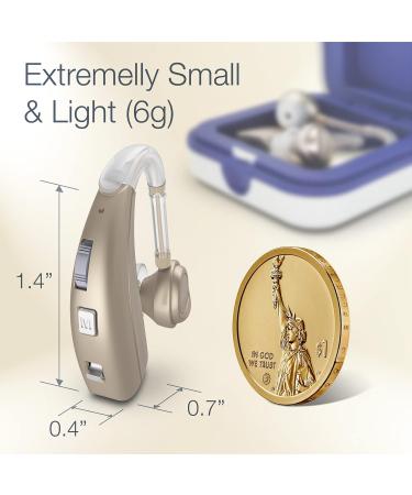 Delmicure 1303D Rechargeable Digital Noise Reduction Headphones - 2 Mode Gold Pair - Shop Internationally! - Buy Online on GoSupps.com