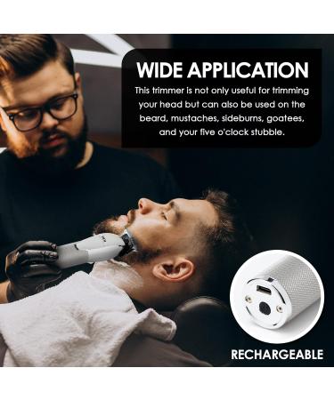 KaleWoz Hair Clippers for Men - 2600mAh Cordless Professional Trimmer & Grooming Kit - Rechargeable Beard Trimmer & Hair Cutting Cape - Gifts for Him (Silver - Buy Online on GoSupps.com