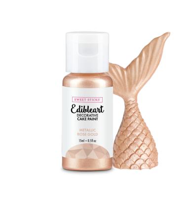 Sweet Sticks Metallic Edible Art Paint 15ml Rose Gold