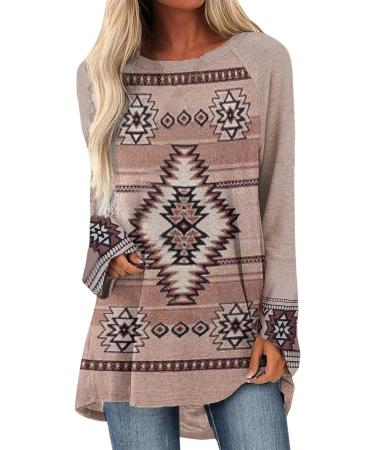 Winter Fashion Warm Print Long-Sleeve Sweatshirt - Khaki XX-Large | 2022 Women's Casual Blouse Pullover - Buy Online on GoSupps.com