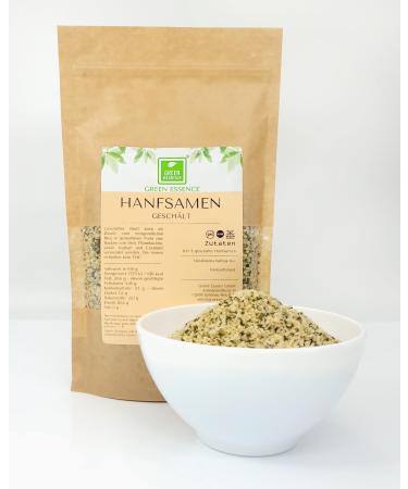 Hemp seeds peeled 500g from the green essence - high -quality versatile superfood - protein -containing hemp seeds - natural lamps & vegan - plant protein