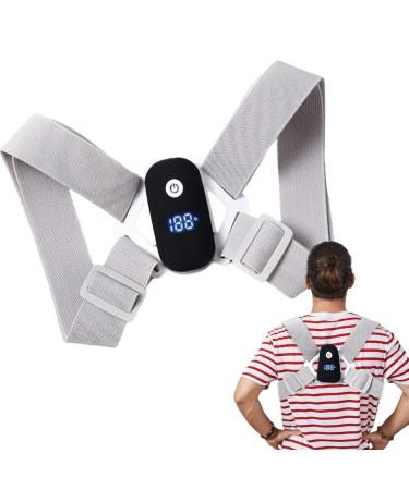 Back Straightener | Posture Trainer For Women - Adjustable Vibration Intelligent Reminder Back Brace Prevent Humpback For Lumbar Neck Gray - Buy Online on GoSupps.com