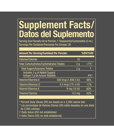 Emulsion de Escocia Cod Liver Oil Liquid for Kids Cherry Orange & Strawberry Banana Omega 3 Vitamins A D E & B1 Dietary Supplement 6.5 Fl Oz | 3-Pack - Buy Online on GoSupps.com