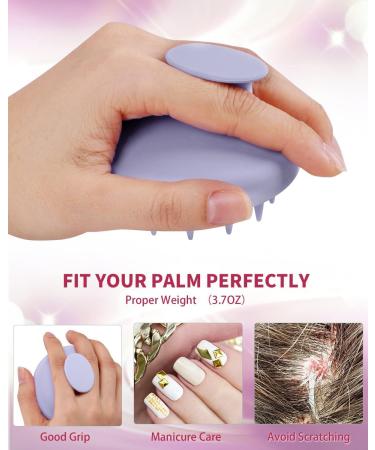 Vancone Scalp Massage Brush | Premium Shampoo & Head Massage Brush for Hair Growth & Dandruff Relief | Wet & Dry Use | Light Purple - Buy Online on GoSupps.com
