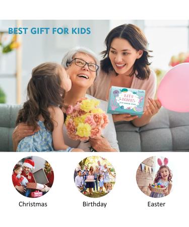 Bath Bombs for Kids with Toys Inside - 12 Handmade Bubble Fizzies with Surprise Sea Animals Toys - Gentle, Moisturizing, and Safe for Girls and Boys (Toy May Vary) - Buy Online on GoSupps.com