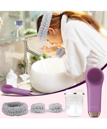 Hotodeal Facial Cleansing Brush Set - Rechargeable Silicone Face Brush & Foam Maker for Men & Women | LCB-004 - Buy Online on GoSupps.com