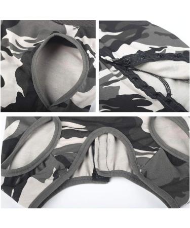 Doton Hospital Suit for Dogs & Cats | Wound Protection Medical Recovery Clothing Cone Replacement (S Camouflage) - Buy Online on GoSupps.com