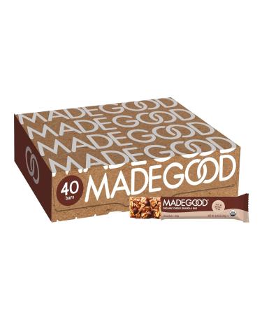 MadeGood Chocolate Chip Granola Bars 0.85oz x 40 Bars; Non GMO, nut-free, Organic, Nutrients from Vegetables, Vegan, gluten-free Chocolate Chip 40 Count (Pack of 1) - Buy Online on GoSupps.com