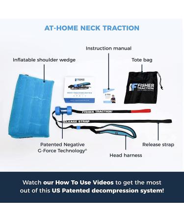 Fisher Traction Neck Pain & Headache Relief Device | Neck Traction for Pinched Nerves & Disc Bulges | Cervical Traction Device | Mobile Neck Decompression and Neck Stretcher (Neck Unit) - Buy Online on GoSupps.com