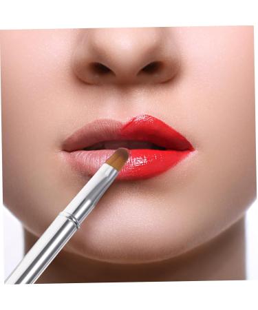 Beatifufu Double Ended Lipstick Brush Lip Professional Lip Brush Beauty Supply Reusable Lip Brush Cosmetic Lipstick Brush Multifunctional Brush Portable Lipstick Brush Makeup Brush 12x1x1cm Silver - Buy Online on GoSupps.com