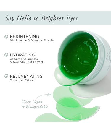 PUR Mellow Eyes Hemp-Derived Eye Patches: Reduce Puffiness & Brighten Under Eye Area with Hemp Seed Oil, Green Tea Extract & Kiwi Fruit Extract - 30 Pairs (Cruelty & Gluten Free) - Buy Online on GoSupps.com
