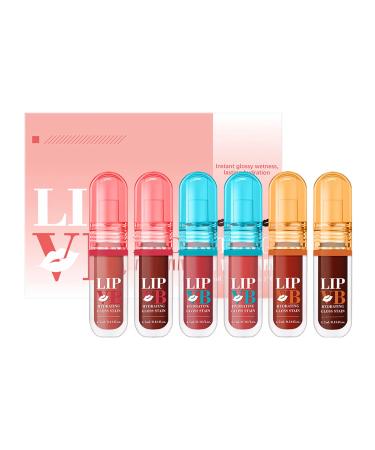 Moisturizing Lip Gloss Non-Sticky and Long-Lasting Texture - Luminous Tattoo Effect | Non-Greasy Texture for Travel Dates Parties Commuting and Events