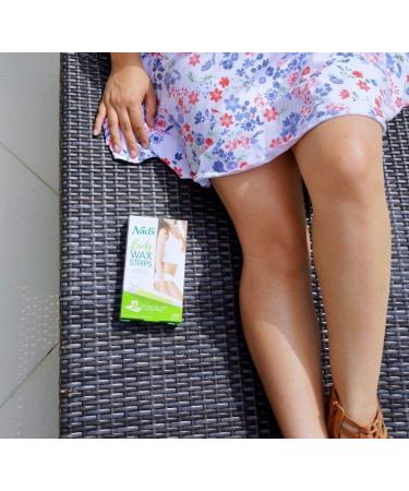 Nad's Body Wax Strips for Women - 24 Count with 4 Calming Oil Wipes - Buy Online on GoSupps.com