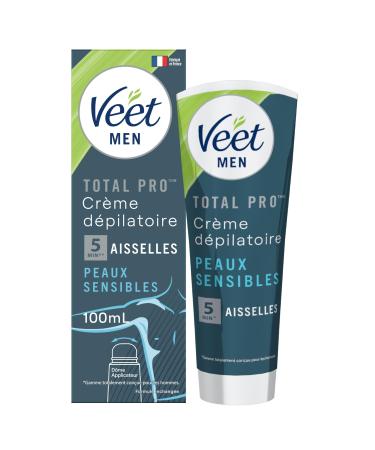 Veet Men Depilatory Creams 100 ml with Dome Applicator for Sensitive Skin Pack of 1