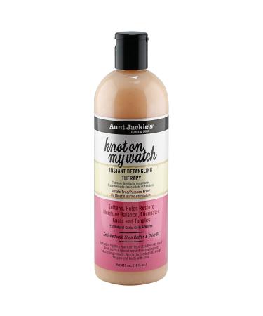 Aunt Jackie's Curls and Coils Knot On My Watch Instant Hair Detangling Therapy for Natural Curls  Coils and Waves  Enriched with shea Butter  16 oz 16 Fl Oz (Pack of 1) Knot On My Watch