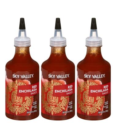 Sky Valley Red Enchilada Sauce - Enchilada Sauce Red Gluten Free Vegan Non-GMO Project Verified Enchilada Seasoning Enchilada Spice Keto Friendly Gluten Free Hot Sauce - 13 Oz 3-Pack 13 Ounce (Pack of 3)