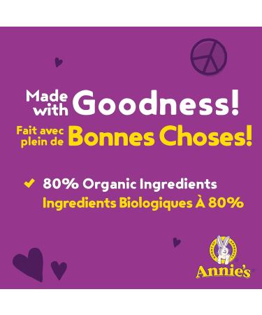 ANNIE'S - MACARONI AND CHEESE Bunny Pasta Cheese No Artificial Flavours No Synthetic Colours Contains Real Cheese and Milk Ingredients 80% Organic Ingredients 170 Grams Package - Buy Online on GoSupps.com