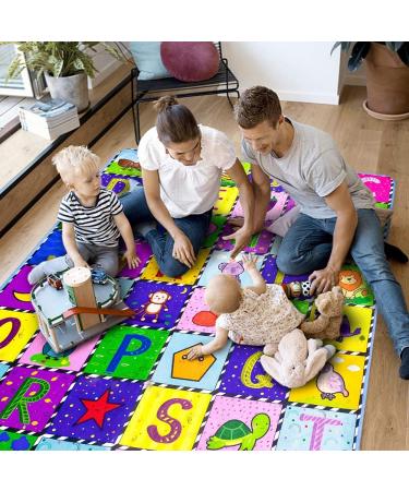 Teytoy Baby Cotton Play Mat | ABC Crawling Mat for Boys & Girls - Non-Slip Design, Plush Surface - 59 x 44 Inch - Buy Online on GoSupps.com