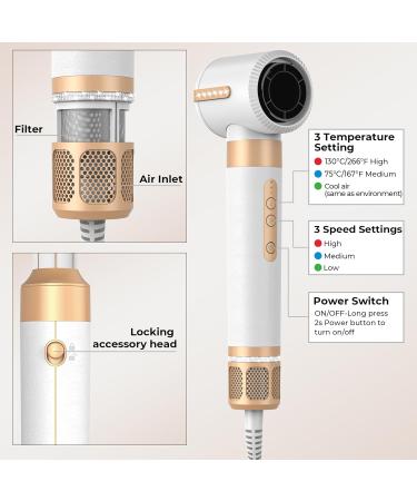 Ukliss 7-in-1 Hairstyler: High-Speed Ionic Hairdryer & Curling Iron for All Hair Types - Versatile Air Styler - Buy Online on GoSupps.com