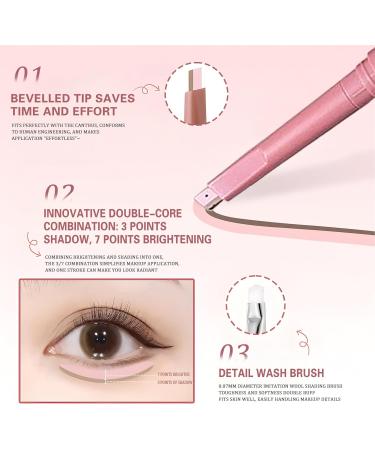 Eyebrow Pen - Fine Tip Brow Marker for Precise Shaping Full Definition | Waterproof Quick Drying Ink Easy to Use Creates Realistic Hair Effect for Daily Makeup Natural Hair Like Finish 02# - Buy Online on GoSupps.com