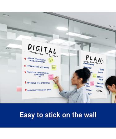 Comix Sticky Easel Pad 25x30 - Large Self Stick Flip Chart Paper for Teachers - 30 Sheets/Pad, 2 Pads/Pack - Buy Online on GoSupps.com