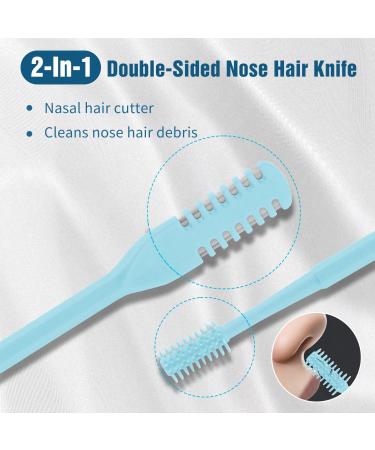 Best 2-in-1 Nasal Hair Cutter | Manual Nose Hair Trimmer for Men & Women | Reusable Double Sided Nostril Hair Removal Tool - Multicolor - Buy Online on GoSupps.com
