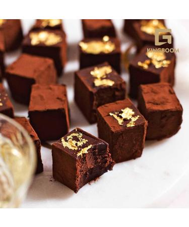 KINGBOOM 24K Gold Leaf Flakes - 50mg Edible Gold for Cakes & Drinks - Buy Online on GoSupps.com