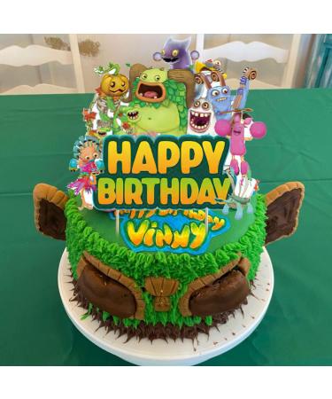 37pcs My Singing Monster Birthday Decorations Singing Monster Cupcake Toppers Monster Birthday Cake Toppers Singing Monster Party Decorations Themed Party Cake Decorations Supplies - Buy Online on GoSupps.com