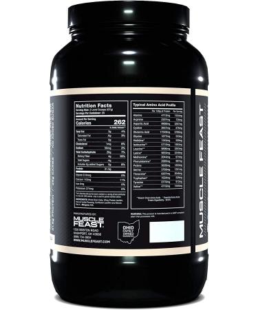 Muscle Feast Oats + Isolate Vanilla - Gluten Free Grass Fed Hormone Free Powder | 31.5g Protein | 262 Calories | Kosher Certified - Buy Online on GoSupps.com