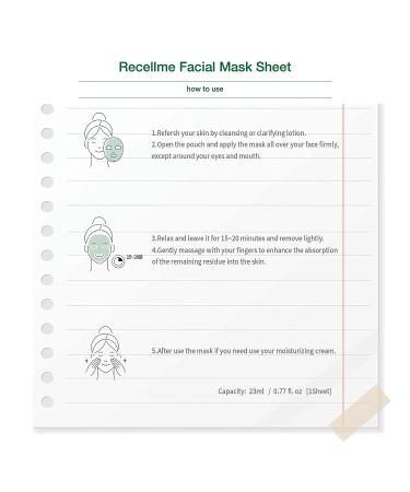 Recellme Korean Facial Sheet Mask Set - Soothing, Moisturizing, Repairing, Hydrating, Brightening & Calming (12 Pack) - Buy Online on GoSupps.com