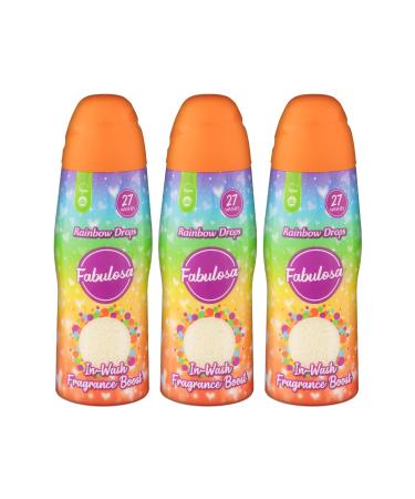 Fabulosa In-Wash Laundry Fragrance Boost Made Using Salt Crystals In-Wash Scent Booster Laundry 81 Washes Pack of 3 x 500g Rainbow Drops