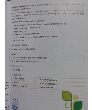 Mullein Ear Drops for Ear Infections and Earache Relief - Buy Online on GoSupps.com