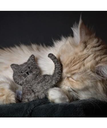 Catlabs Sustainable Cat Toys | Cuddly Cat with Catnip | 100% Natural Sheep Wool | Refillable & Eco-Friendly | Fair Manual Work for Your Cat - Buy Online on GoSupps.com