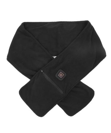 Flexman heated scarf 47.2 x 5.9 inch USB heated fleece neckersheiz cushion winter thermo collar with three temperature regulations for outdoor activities