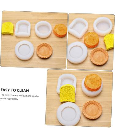 Milisten 4 Pcs Cake Mold Ice Cream Biscuit Silicone Soap Making Molds Molde De para Resina Chocolate Molds Cookie Cake Creative Baking Molds Aroma Silica Gel Cake Pie Muffin White Whitex2pcs 9X8X2.6CMx2pcs - Buy Online on GoSupps.com
