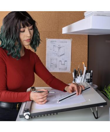ALVIN Portable Drafting Board Size 18" x 24" Model PXB24 Easily Adjustable Drafting and Architecture Tool for Students and Professionals Drawing Board with Ergonomic Carrying Handle - 18" x 24" Inches 24 x 18 inches - Buy Online on GoSupps.com