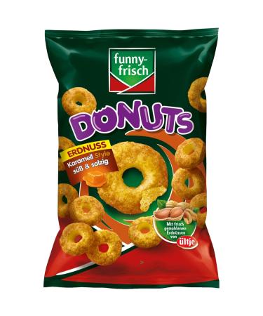 Funny-Frisch Peanut Donuts Caramel Style - Sweet & Salty Snack (110g) | International Shipping Available - Buy Online on GoSupps.com