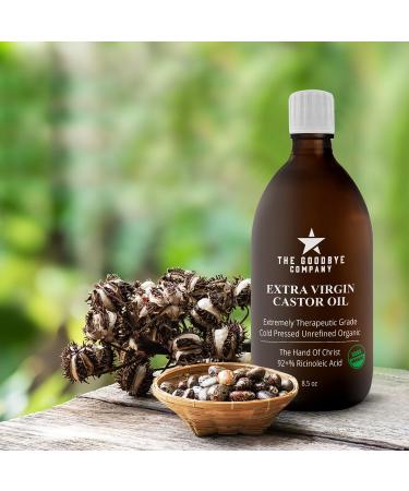 Organic Cold-Pressed Castor Oil 8oz - 100% Natural for Hair Growth & Skin Moisturizing - USDA Certified, Hexane & BPA Free - Buy Online on GoSupps.com
