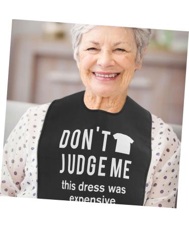 Elderly Bib Accessories for Men Adult Bibs for Men Custom Adult Bibs Crumb Catcher Bibs Reusable Adult1123 (Color : Black3 Size : 58X45CM) 58X45CM Black3 - Buy Online on GoSupps.com