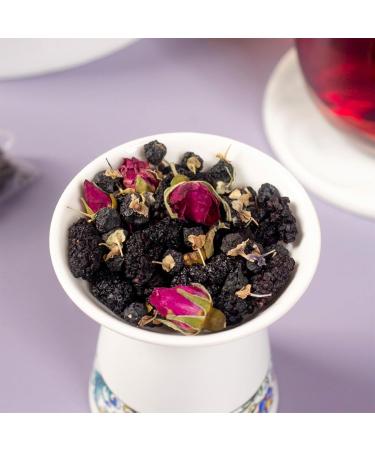 Black Mulberries Rose Black Wolfberry Tea 7oz/200g No additives Anthocyanin Berry Tea Bags Combination of Floral Tea - Buy Online on GoSupps.com