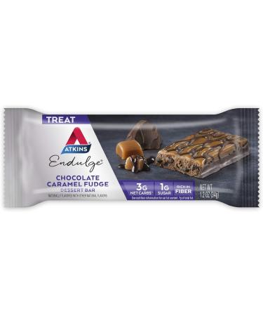 Atkins Endulge Chocolate Caramel Fudge Dessert Bar (30 Bars) - Keto-Friendly - Buy Online on GoSupps.com