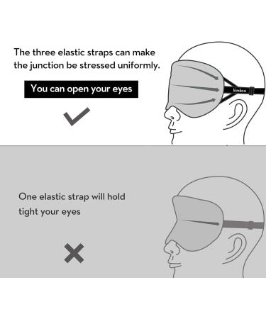 Kimkoo Silk Sleep Mask & Blindfold with Adjustable Straps - Camo Pattern - Men, Women, Kids - Buy Online on GoSupps.com