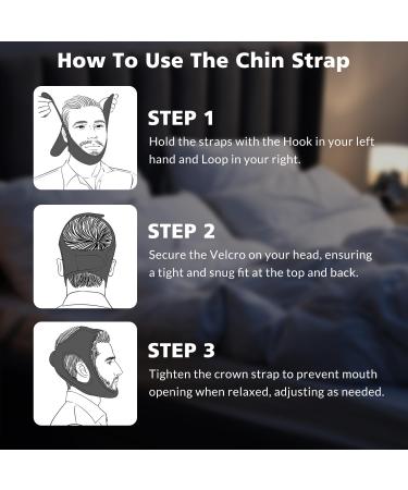 Advanced Anti Snoring Chin Strap - Adjustable Sleep Aid for Men & Women | Stop Snoring & Sleep Apnea Tonight (22 in) Black - Buy Online on GoSupps.com