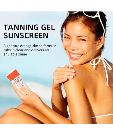  BommFu orange tanning gel 88g intensive tanning gel for women deep tan accelerator moisturizing and nourishing skin light non greasy for skin types - Buy Online on GoSupps.com