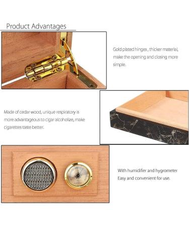 Cigar Boxs Cigar Case Cigar Box Portable Cecigar Case Cigar Storage Box with Humidor Humidifier Moisturizidevice Cigar Accessories Holds 25 Cigars - Buy Online on GoSupps.com