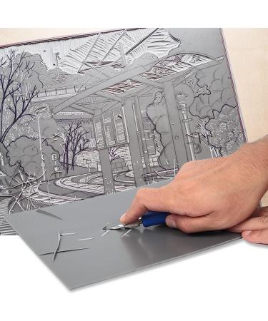 Falling in Art Soft Linoleum Carving Block 9 x 12 Grey - 2 Pack | High-Quality Material - Buy Online on GoSupps.com