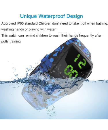 Potty Training Timer Watch | Rechargeable & Water Resistant | Smart Sensor for Babies, Toddlers, Kids | Easy Set-Up & Wear | Countdown Timer (Blue) - Buy Online on GoSupps.com
