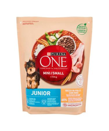 Purina One Junior Dog and Small Puppy Food, Rich in Chicken and Rice 800g