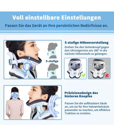 Hold Sound Neck Pull Device - Adjustable Neck Traction with 3 Power Levels & 8 Airbag Support for Pain Relief & Stretching - International Shipping Available - Buy Online on GoSupps.com