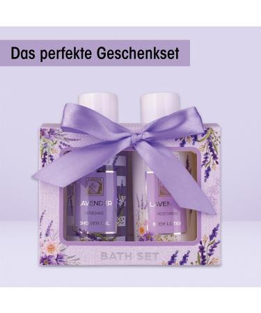Accentra Women's Shower Set Gift Box - Lavender Body Lotion & Shower Gel - Perfect for Birthdays Valentine's Day Mother's Day & Christmas - Buy Online on GoSupps.com